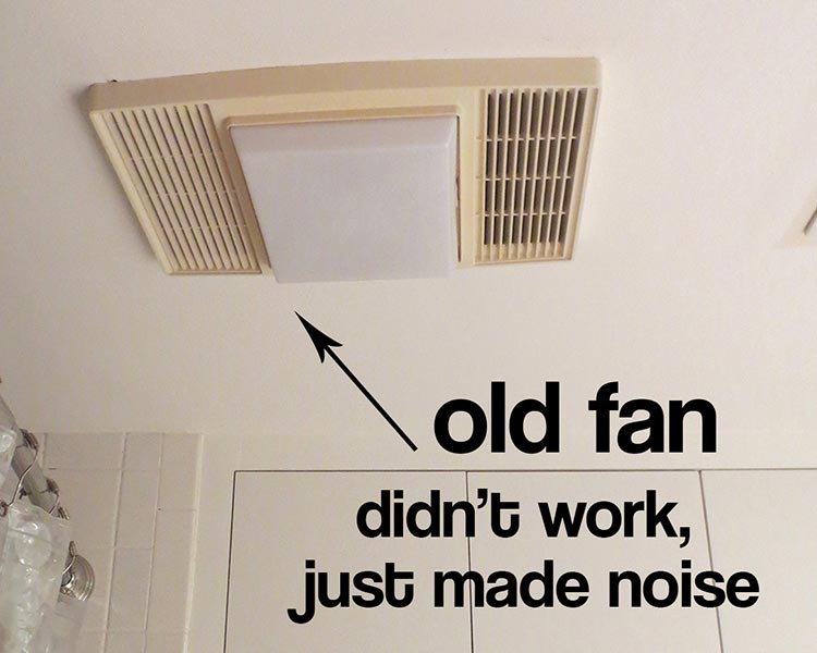 bathroom exhaust fan replacement